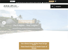 Tablet Screenshot of afrika-pearl.com